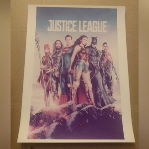 THE JUSTICE LEAGUE!💥ULTRA PREMIUM GLOSSY 8.5x11 COLOR ART REPRINT WALL POSTER
